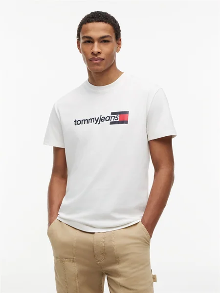 Tommy Jeans Reg Entry Dna T-shirt - Beige - M
