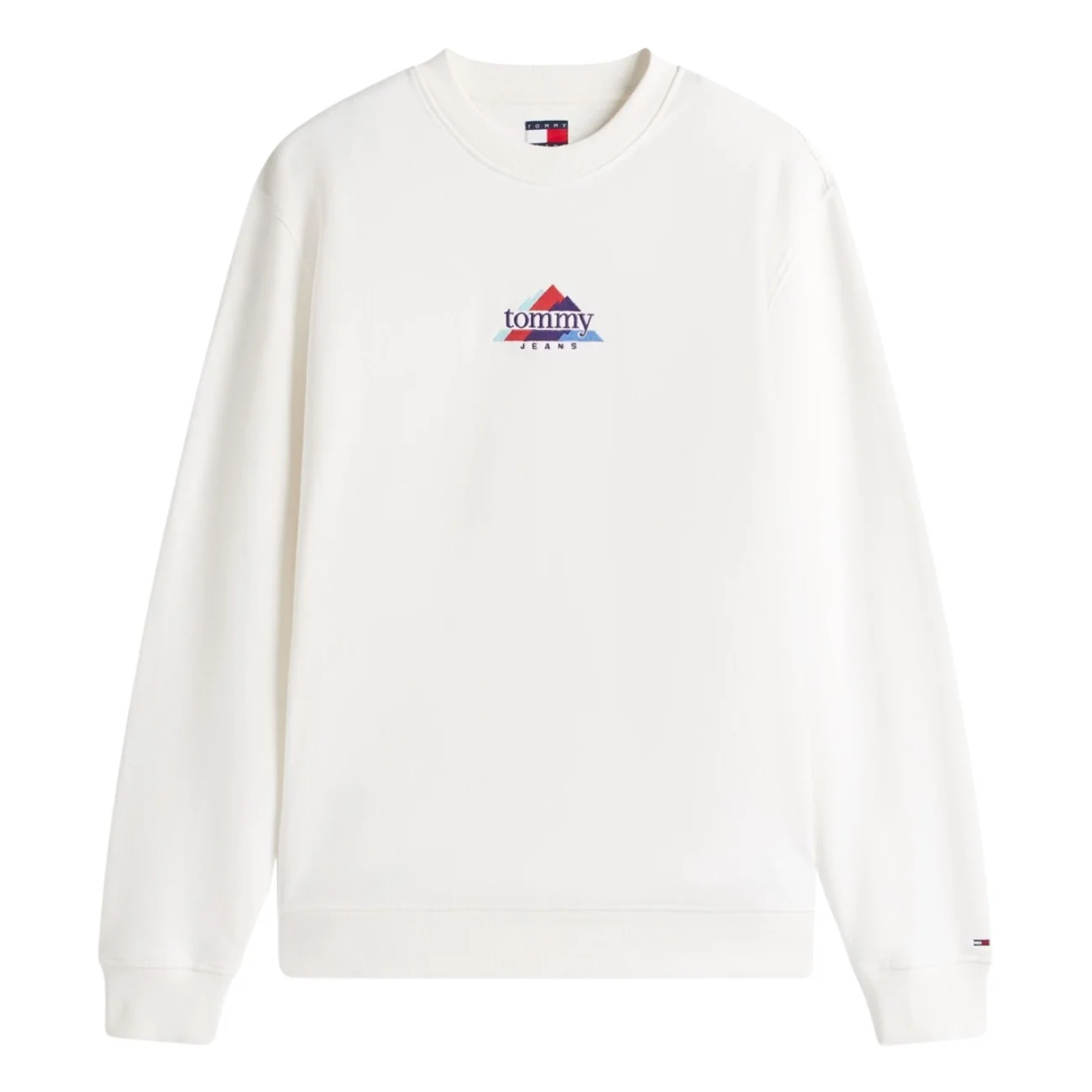 Tommy Jeans Mountain Logo Embroidery Terry Sweatshirt - Beige - L