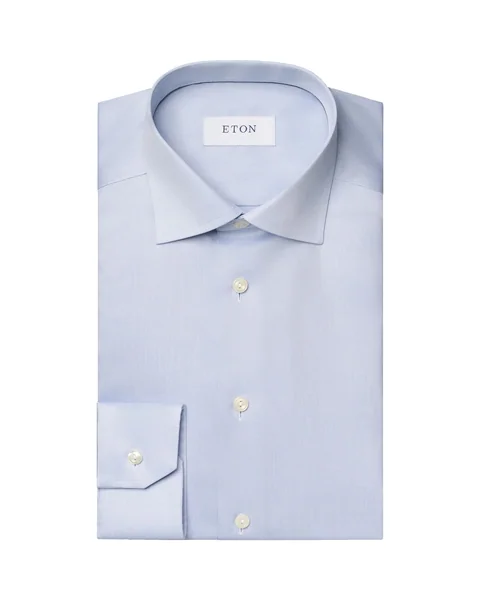 Eton Signature Twill Formal Shirt - Blue - 16