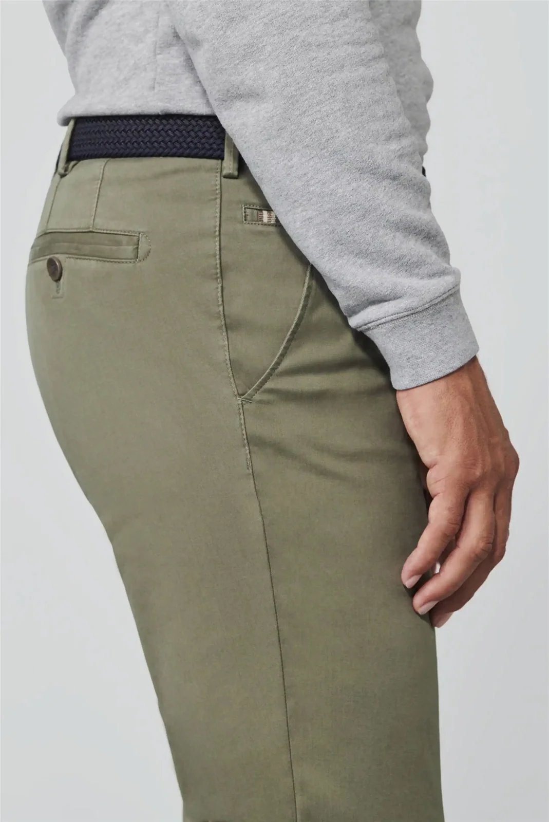 Meyer Roma Regular Fit Chinos - Green - 34/34