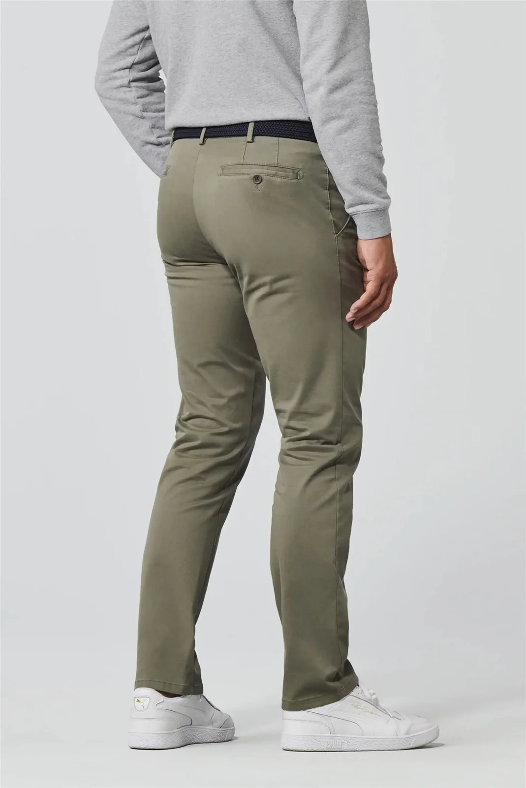 Meyer Roma Regular Fit Chinos - Green - 34/34