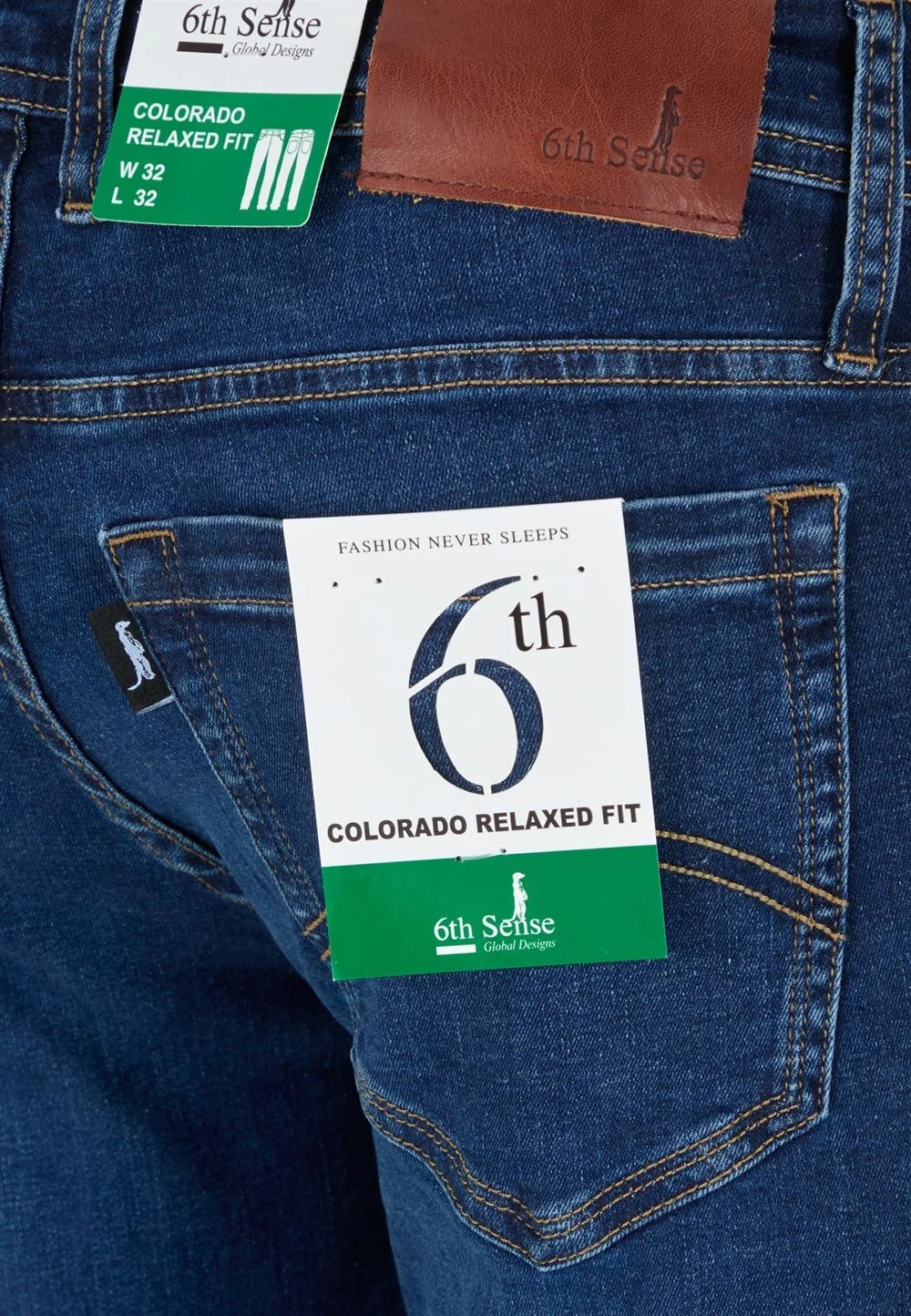 6th Sense Colarado Relaxed Fit Jeans - Admiral Navy - 32/30