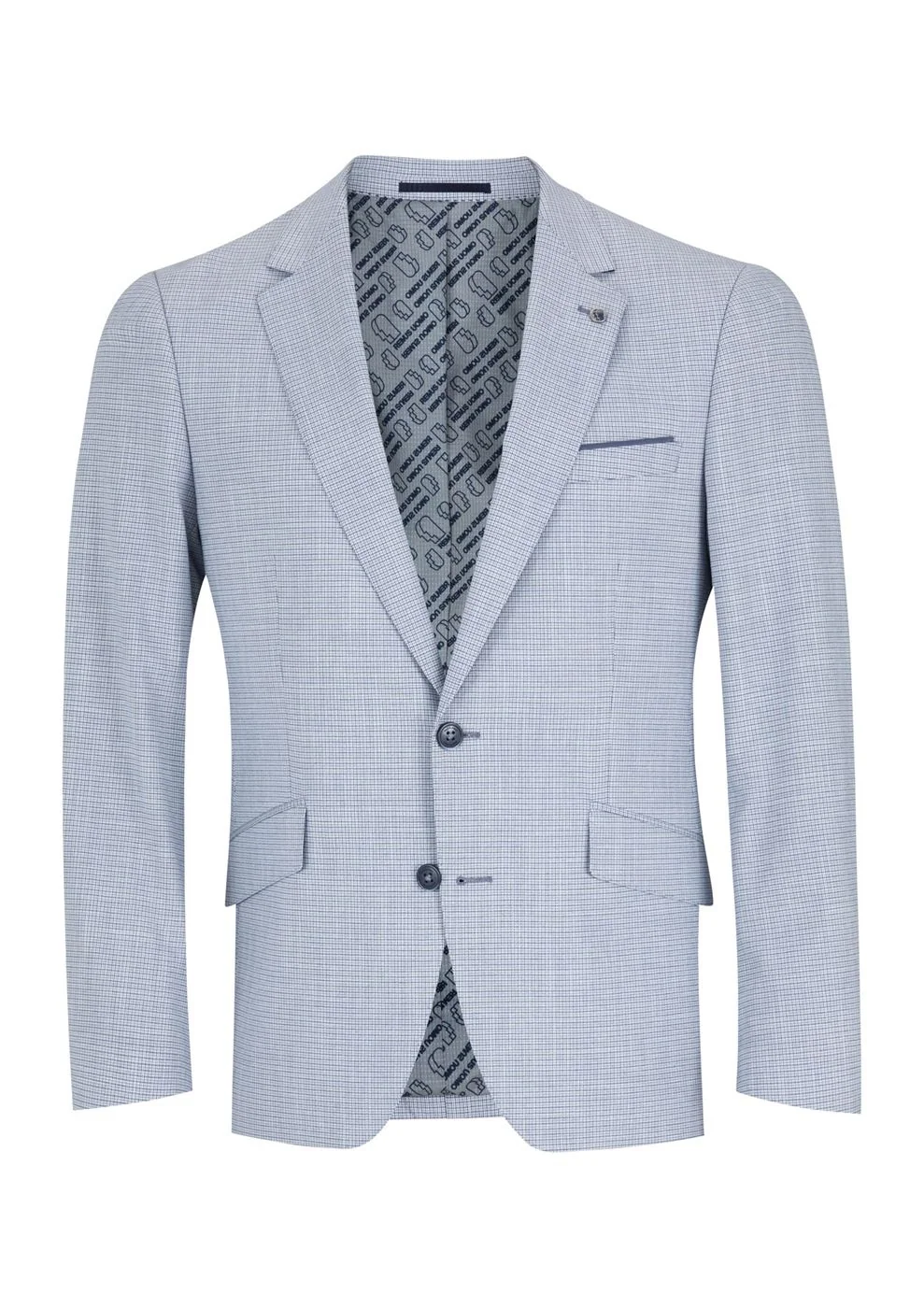 Remus Uomo Petro Jacket - Light Blue/Grey - 46L