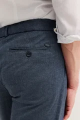 Bugatti Flexcity Pleated Trousers - Navy - 32/32