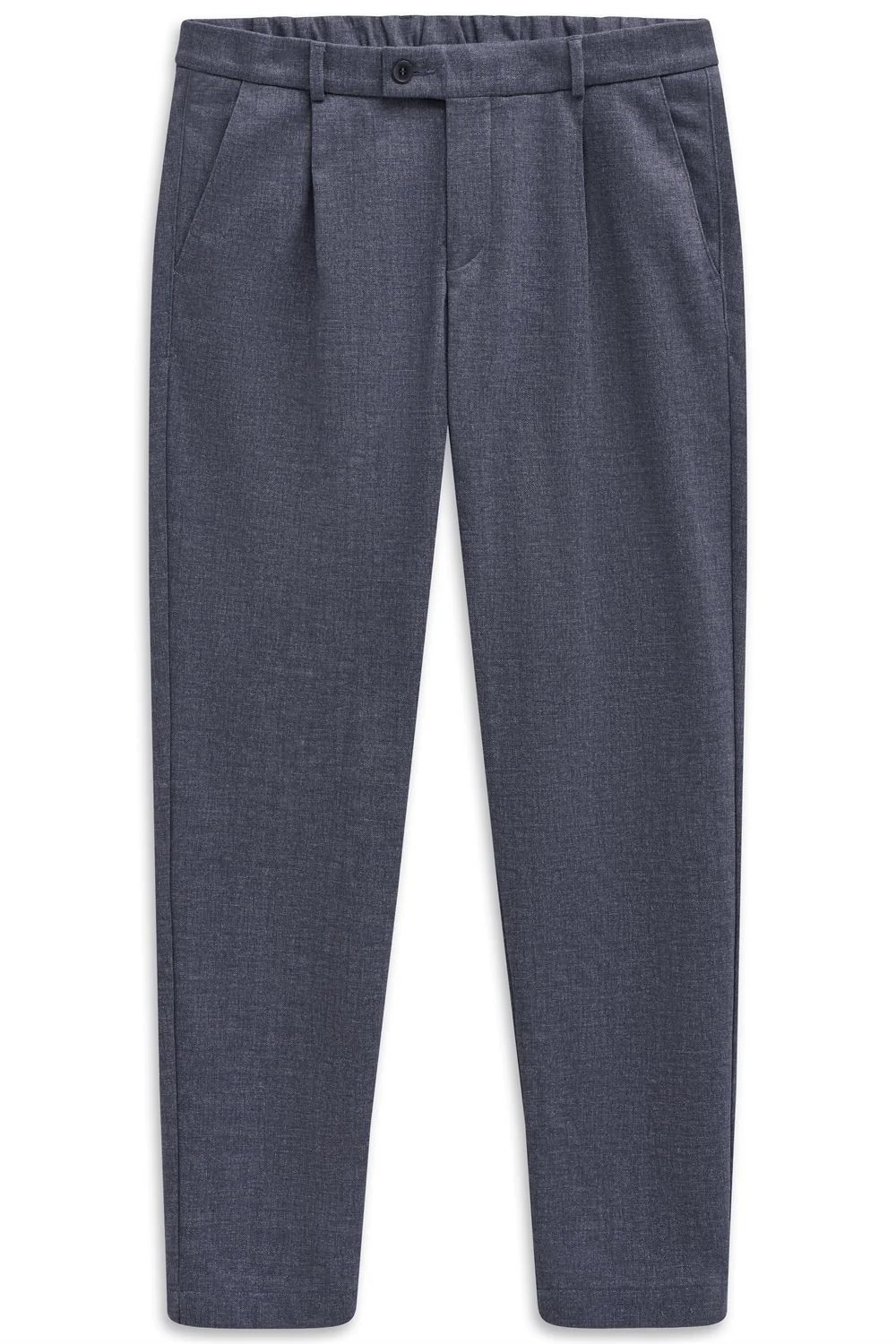 Bugatti Flexcity Pleated Trousers - Navy - 32/32