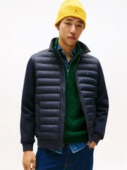 Tommy Hilfiger Quilted Zip-Thru Sweatshirt - Navy - XL
