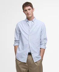 Barbour Striped Oxtown Tailored Shirt - Navy - L
