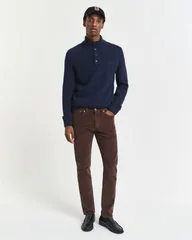 Gant Slim Fit Corduroy Jeans - Brown - 32/32