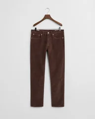 Gant Slim Fit Corduroy Jeans - Brown - 32/32