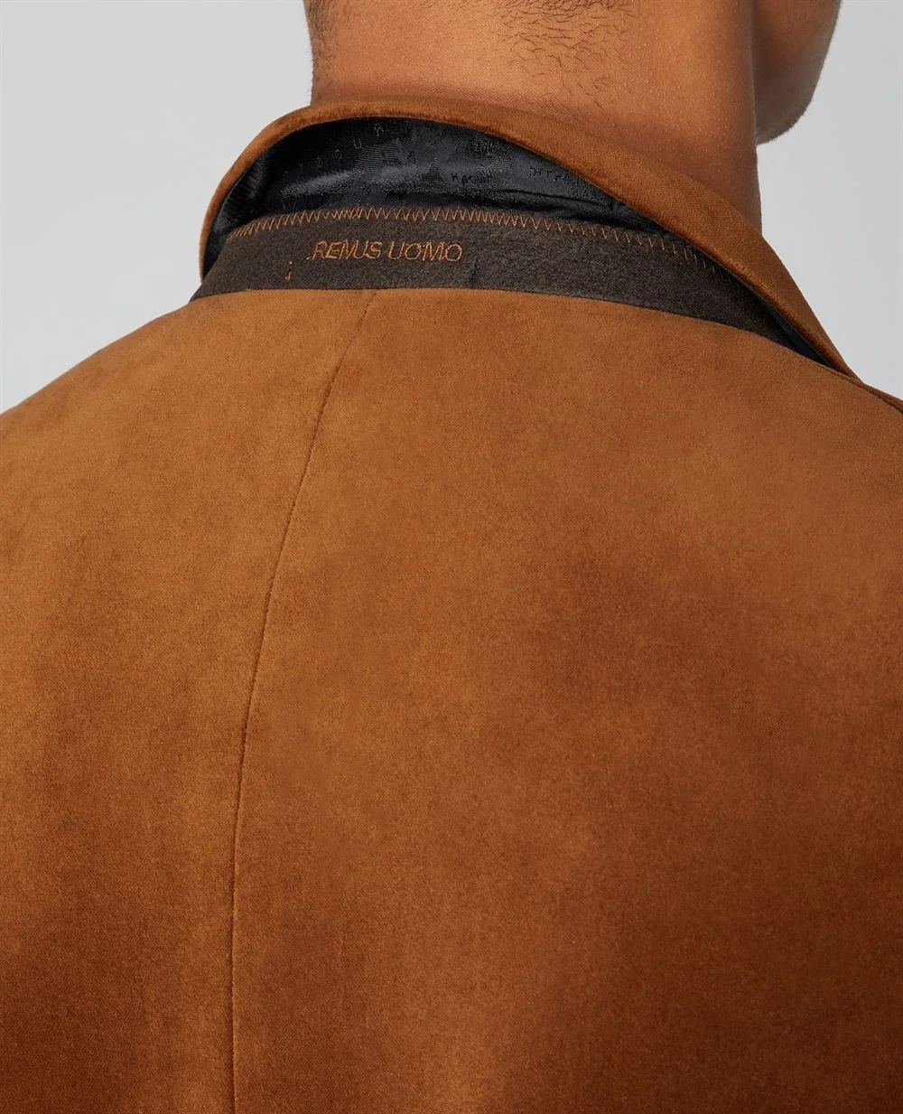 Remus Uomo Velvet Jacket - Tan - 46R