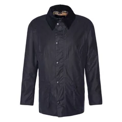 Barbour Ashby Wax Jacket - Navy - S