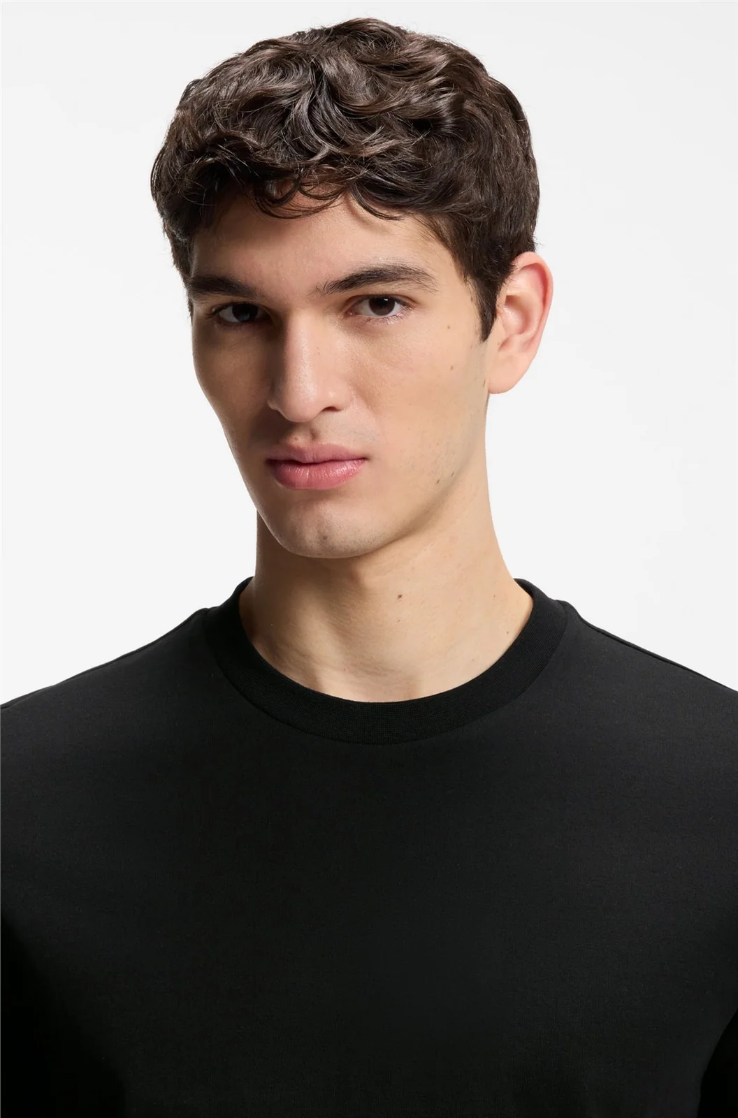 Boss Thompson Tipped Cotton-jersey T-shirt - Black - M