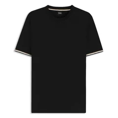 Boss Thompson Tipped Cotton-jersey T-shirt - Black - M