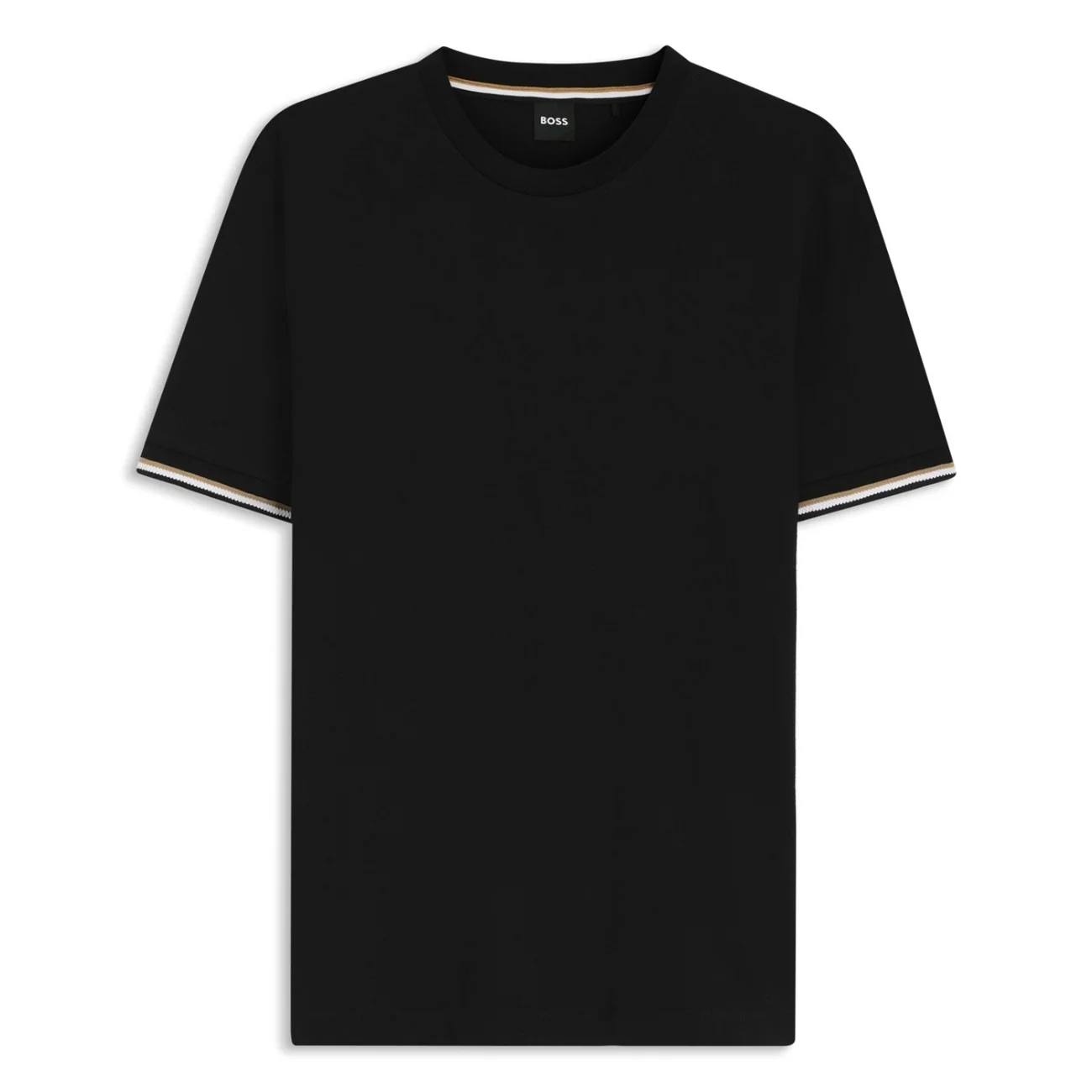 Boss Thompson Tipped Cotton-jersey T-shirt - Black - M