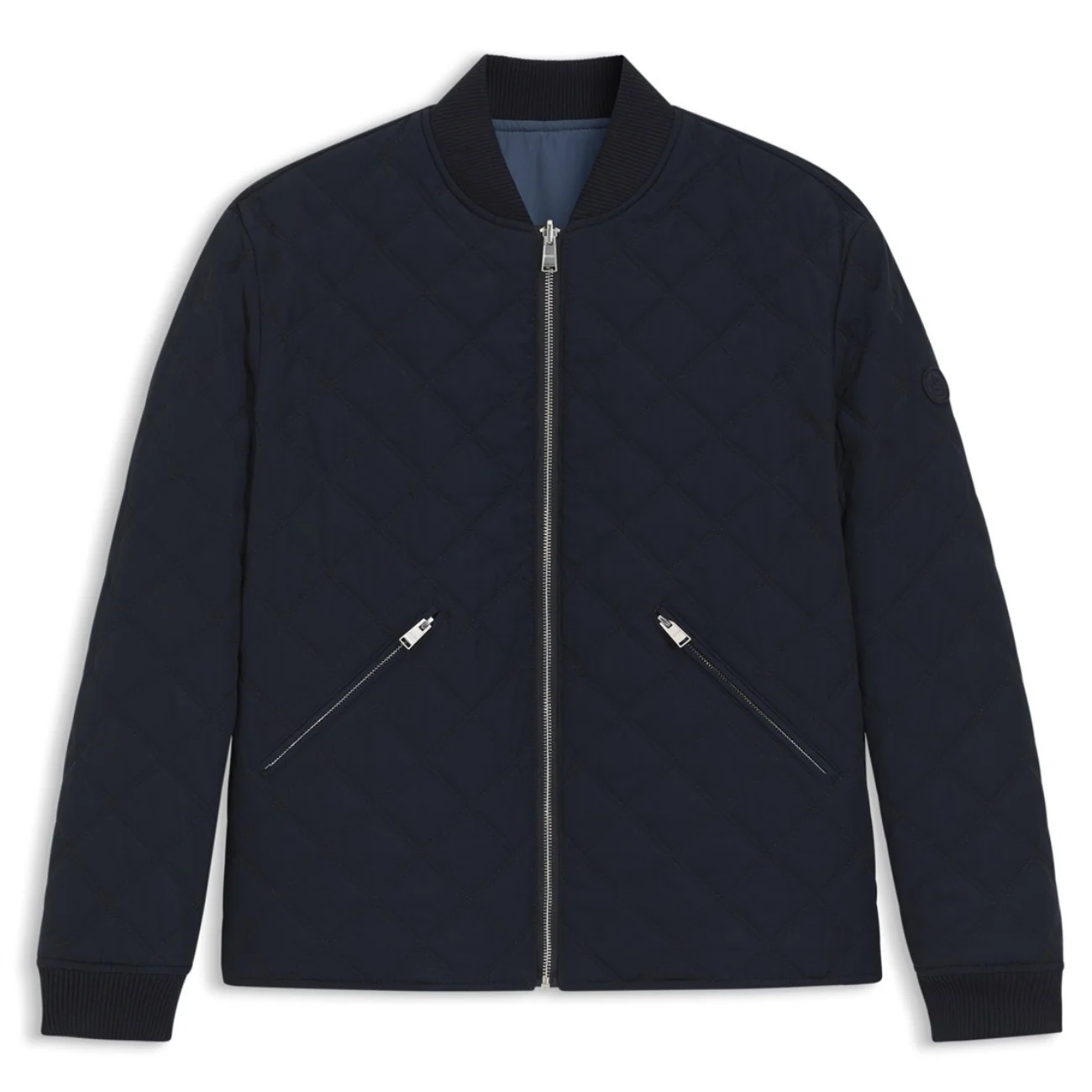 Boss C-Corle Quited Reversible Water-Repellent Jacket - Navy - 44