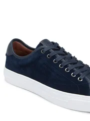 Tommy Hilfiger Premium Leather Cupsole Trainers - Navy - 43