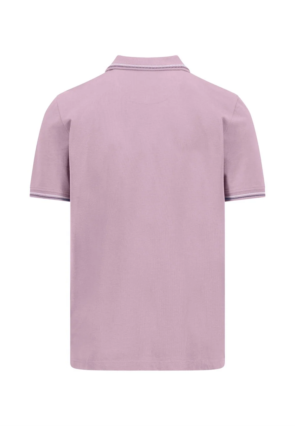 Fynch Hatton Contrast Tipping Polo Shirt - Magnolia - M