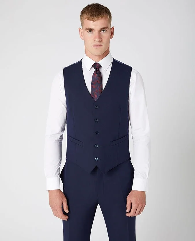 Remus Uomo Palucci Waistcoat - Navy - 42L