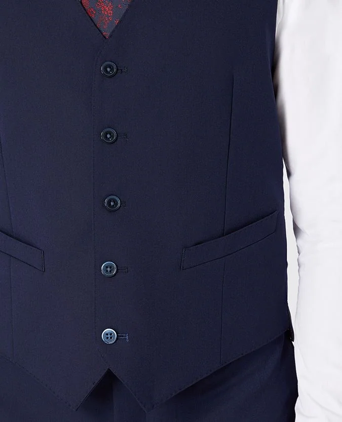 Remus Uomo Palucci Waistcoat - Navy - 42L