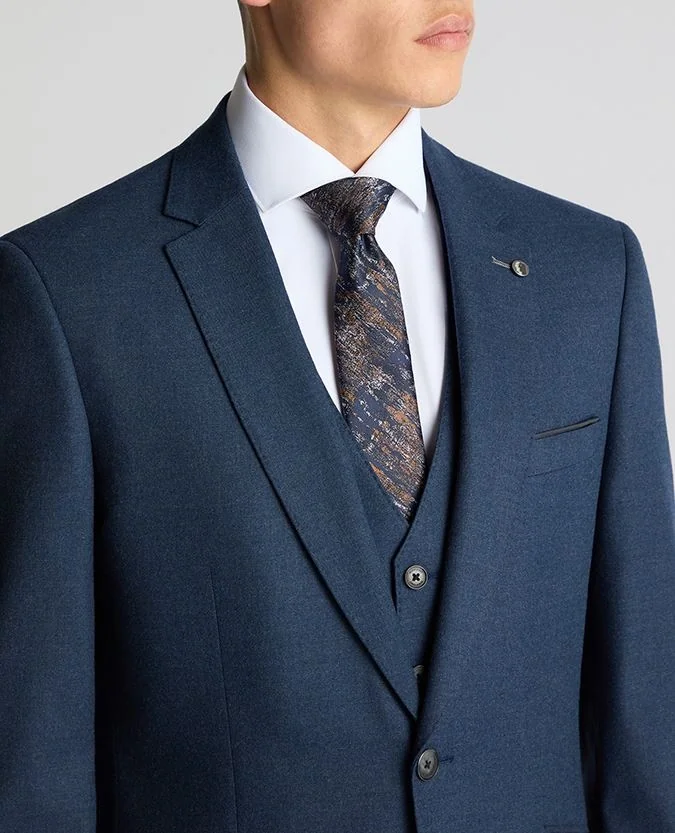 Remus Uomo Pablo Tapered Fit Stretch Jacket - Blue - 46S
