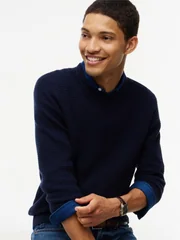 Tommy Hilfiger Pima Cotton Cashmere Blend Sweater - Navy - XL