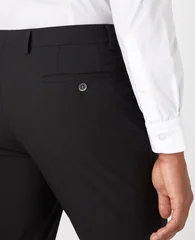 Remus Uomo Slim Luca Trousers - Black - 30/32