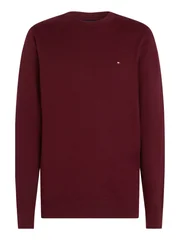 Tommy Hilfiger Crew Neck Jumper with Cashmere - Wine - L