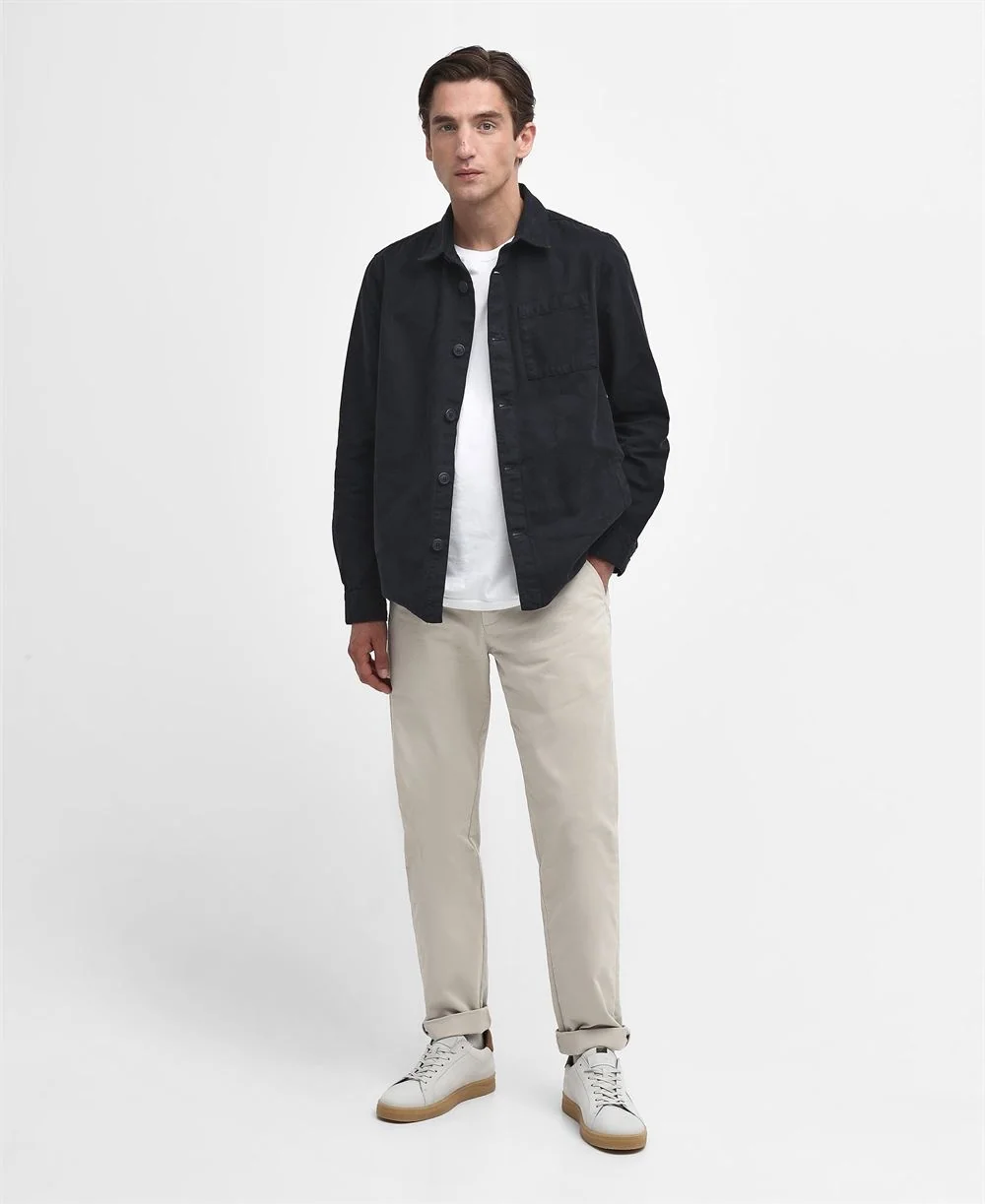 Barbour Regular Washed Overshirt - Navy - S