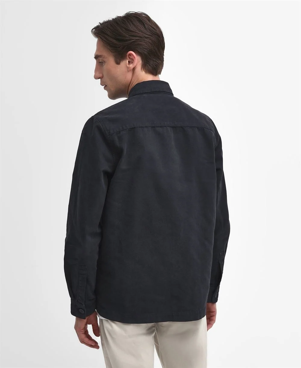 Barbour Regular Washed Overshirt - Navy - S