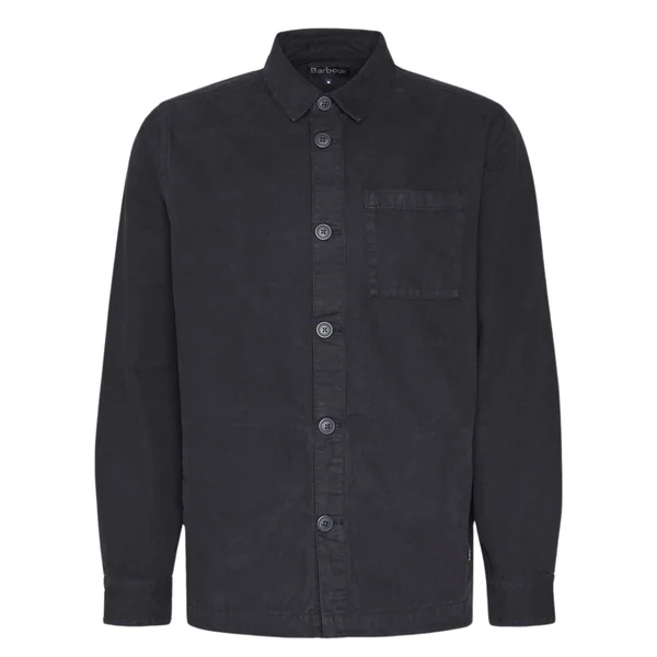 Barbour Regular Washed Overshirt - Navy - S