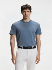 Boss Thompson Cotton-jersey T-shirt - Blue - S