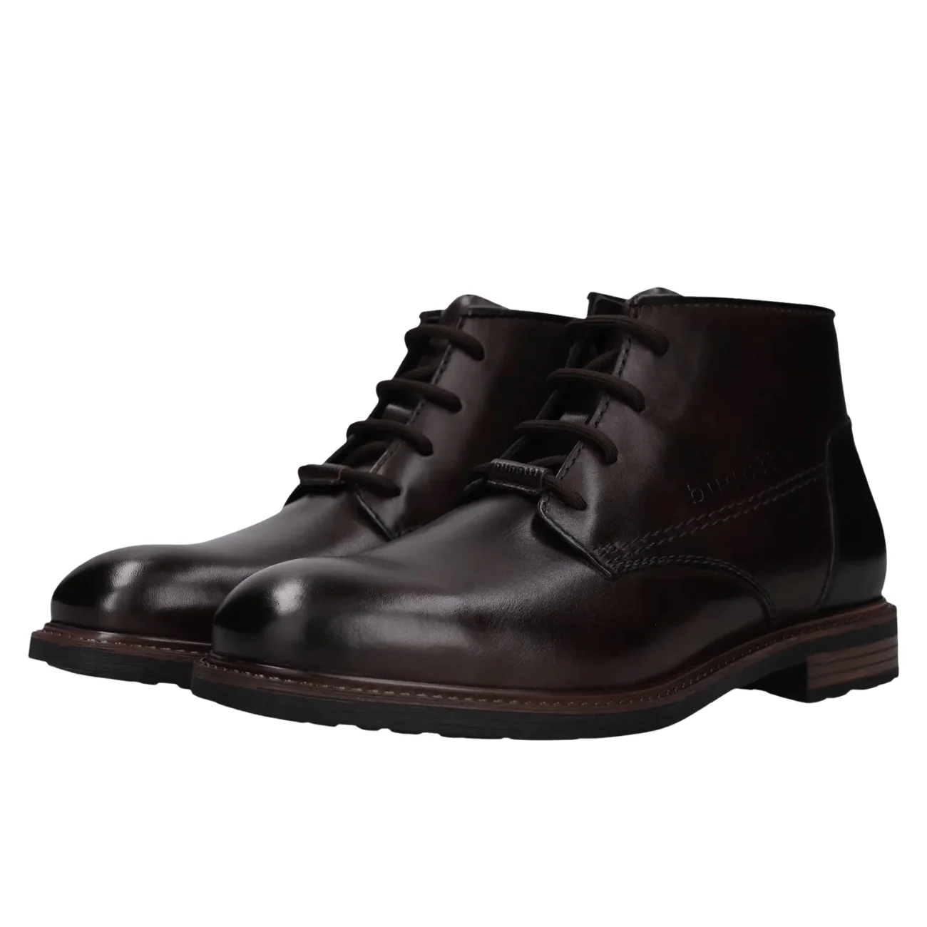 Bugatti Mosta Leather Lace-up Boots - Brown - 43