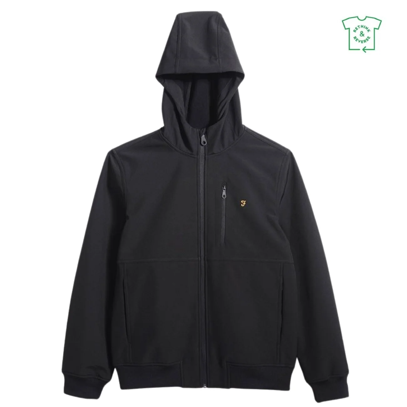 Farah Rudd Softshell Jacket - Black - XL