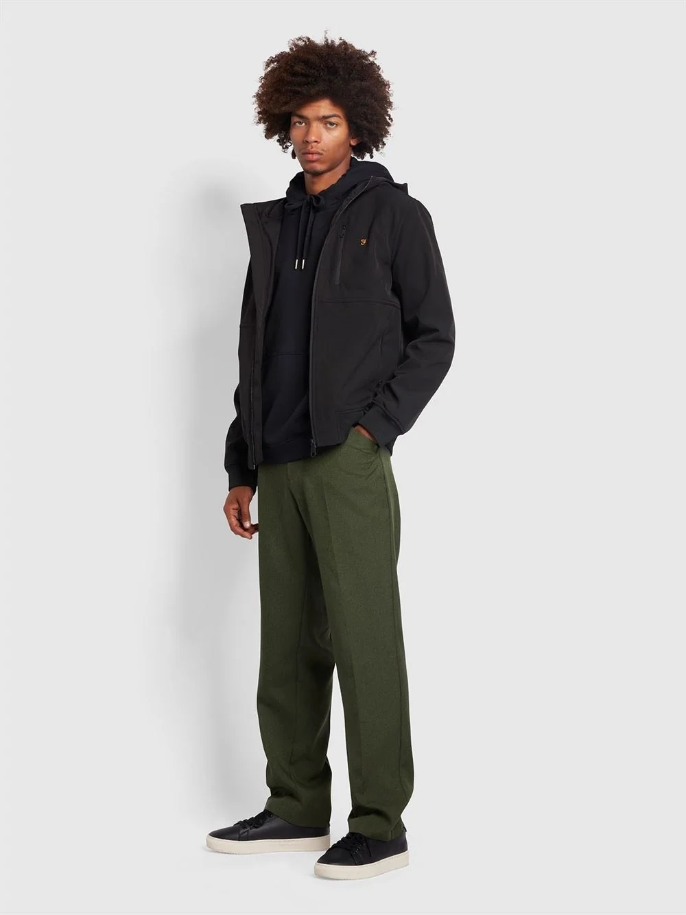 Farah Rudd Softshell Jacket - Black - XL