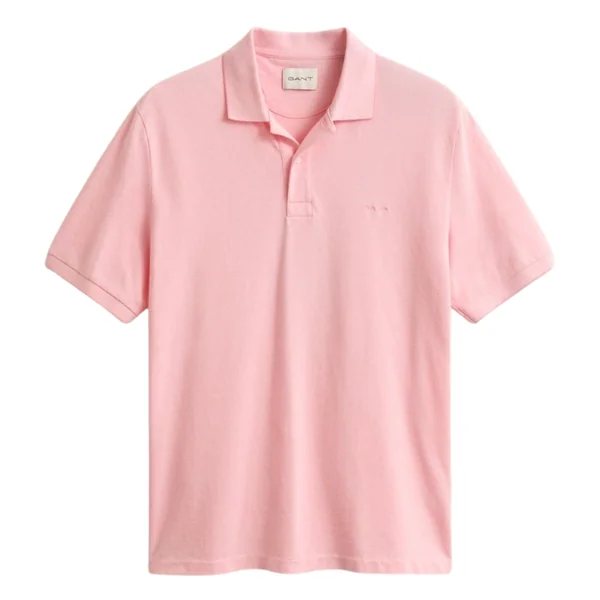 Gant 2 Tone Ss Polo Shirt - Pink - M