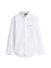 Tommy Hilfiger Flex Poplin Small Logo Shirt - Blue - L