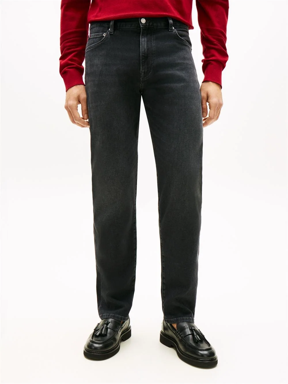 Tommy Hilfiger Denton Whiskered Slim Straight Jeans - Grey - 36/32