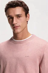 Boss Upacas-L Cotton Sweater - Pink - L