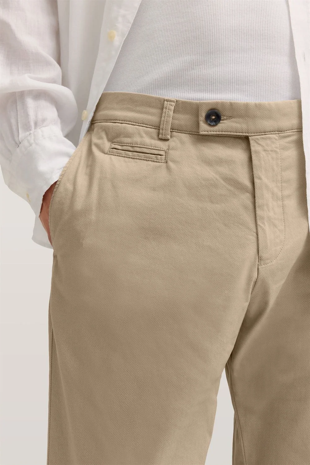 Bugatti Mens Casual Style Trousers - Beige - 38/34
