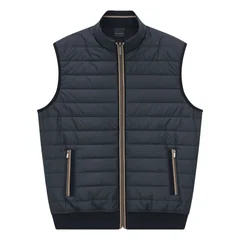 Bugatti Mens Knitted Gilet Waistcoat - Navy - XL
