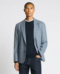 Remus Uomo Alto Slim Fit Wool-Blend Sports Jacket - Blue - 40R