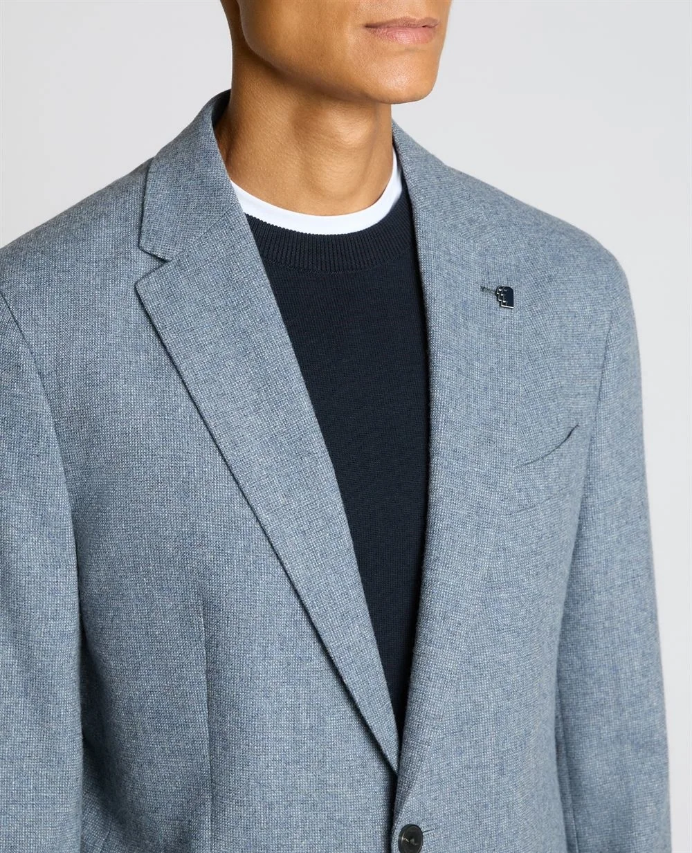 Remus Uomo Alto Slim Fit Wool-Blend Sports Jacket - Blue - 40R