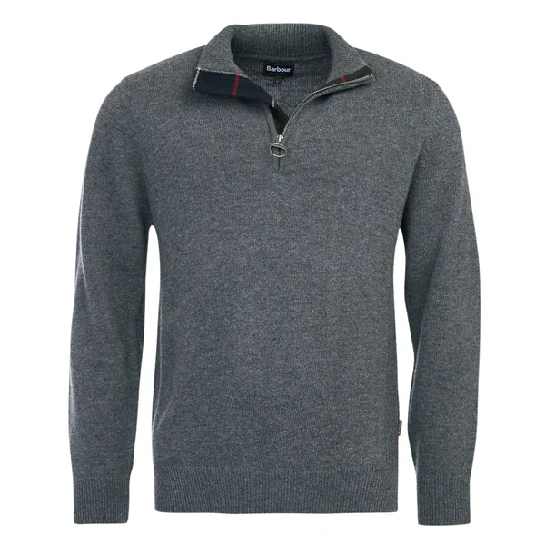 Barbour Holden Half Zip Knitted Jumper - Grey - XL