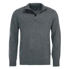 Barbour Holden Half Zip Knitted Jumper - Grey - XL