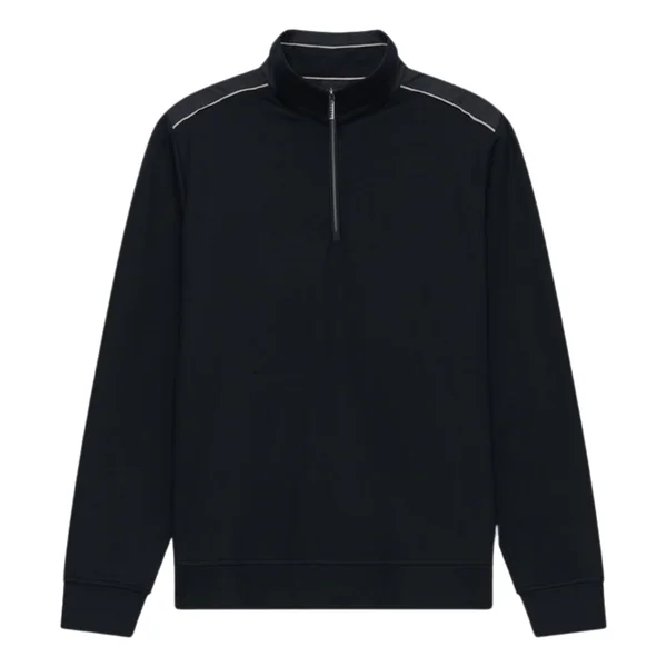 Bugatti Mens Quarter Zip Sweatshirt - Navy - 2XL