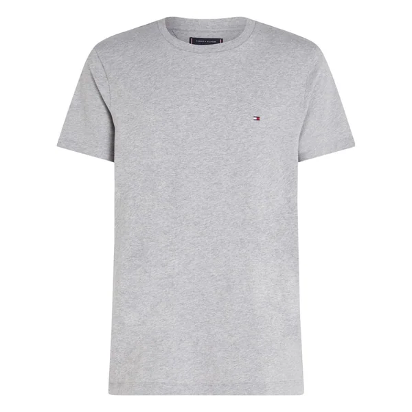Tommy Hilfiger Essential Flag Embroidery Crew Neck T-Shirt - Grey - XS