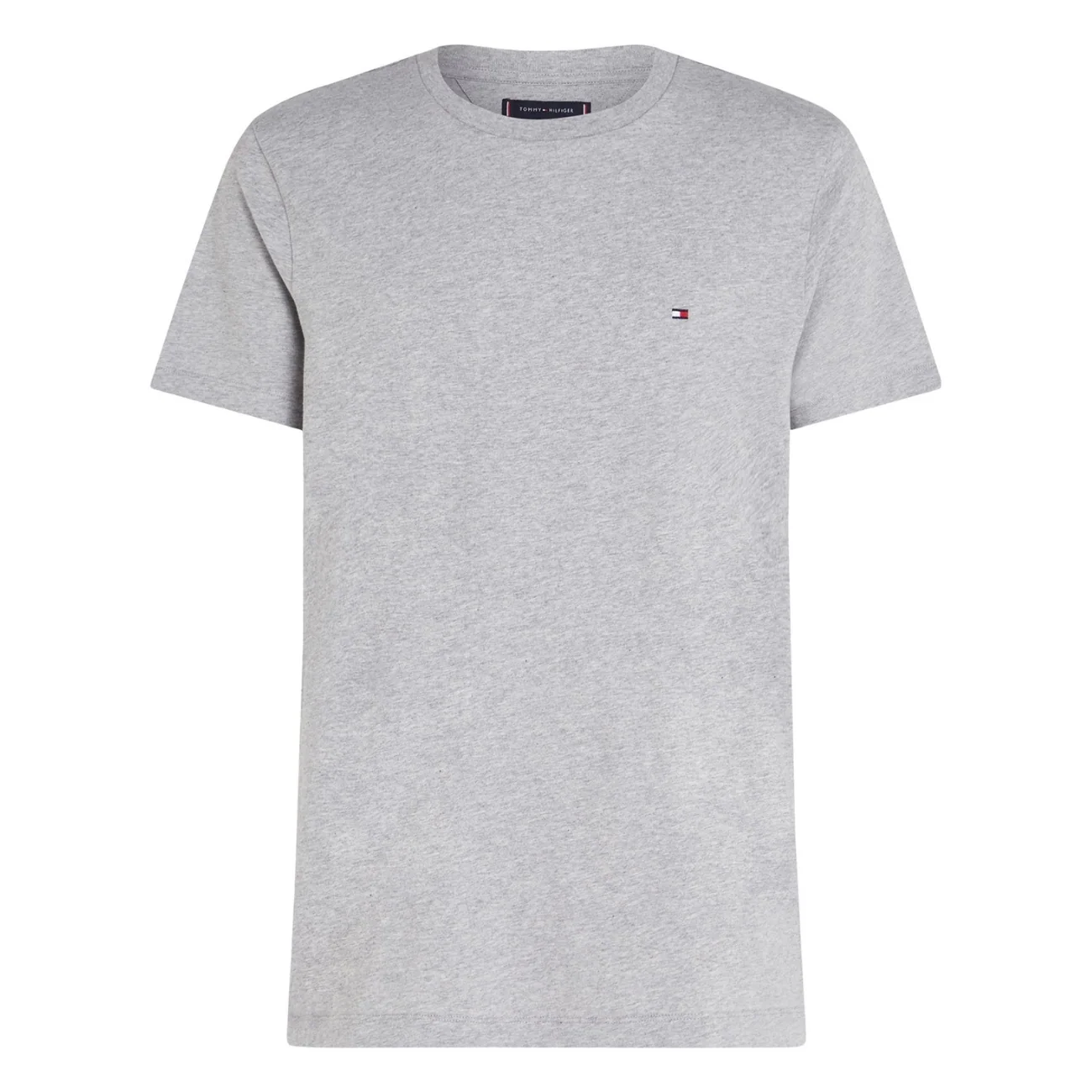 Tommy Hilfiger Essential Flag Embroidery Crew Neck T-Shirt - Grey - XS