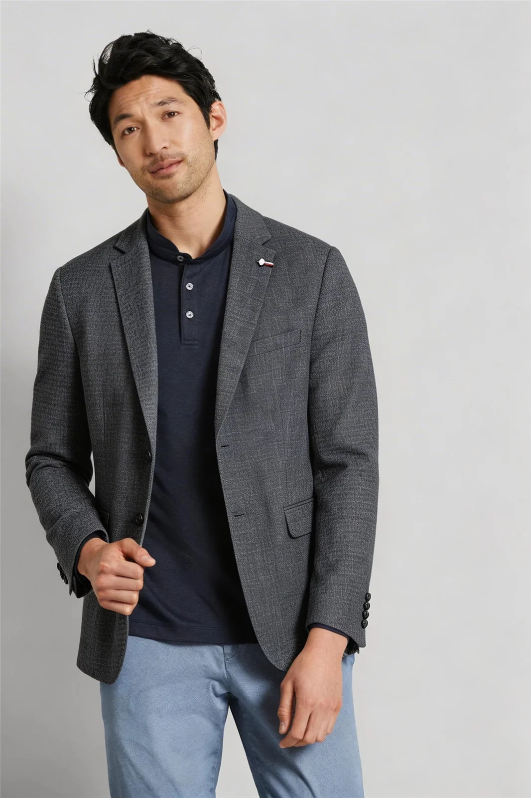 Bugatti Stretch Jersey Sports Jacket - Blue - 44R