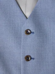 Daniel Grahame Dale Waistcoat - Lt Blue - 40R
