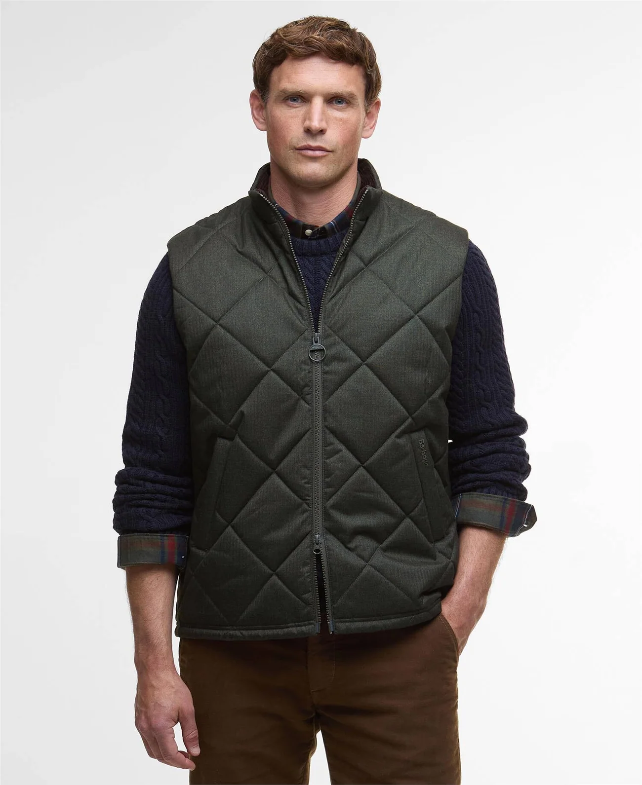 Barbour Winter Finn Gilet - Green - XL
